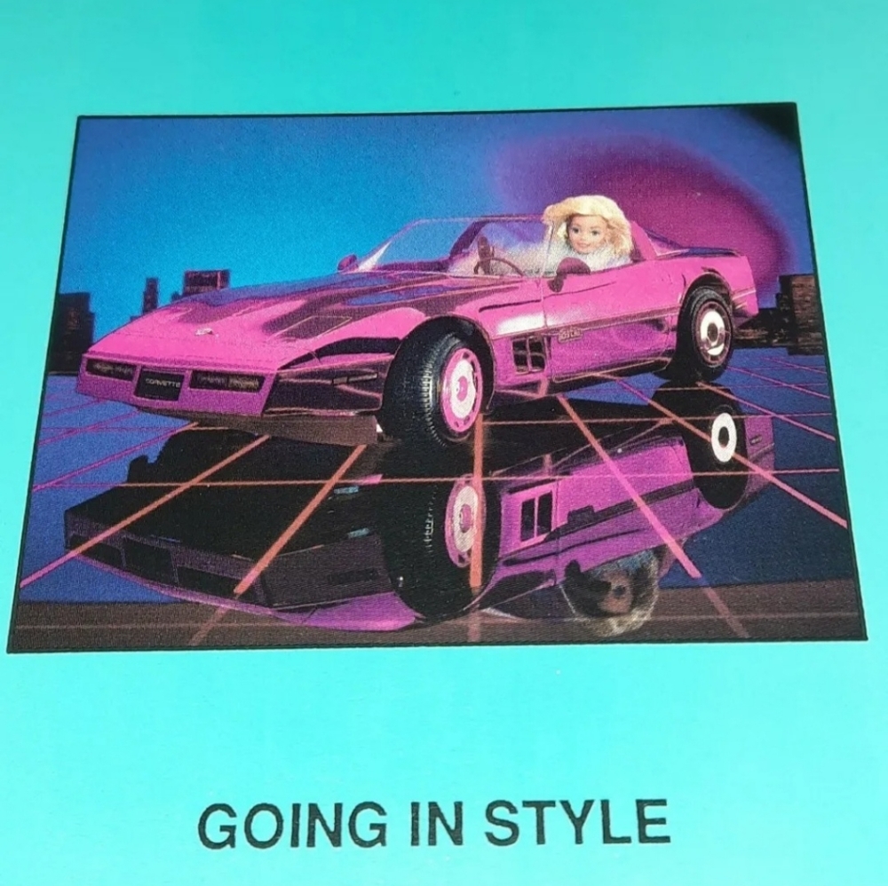 Vintage Barbie Card 1989 Barbie Just Us Girls Game Replacement Piece - Picture 1 of 6